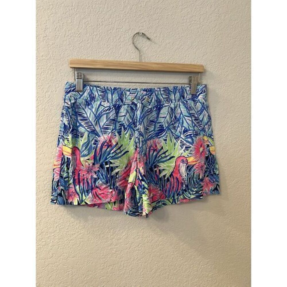 Lilly Pulitzer Katia Shorts Bennet Blue Lets Mango Engineered Women's S‎